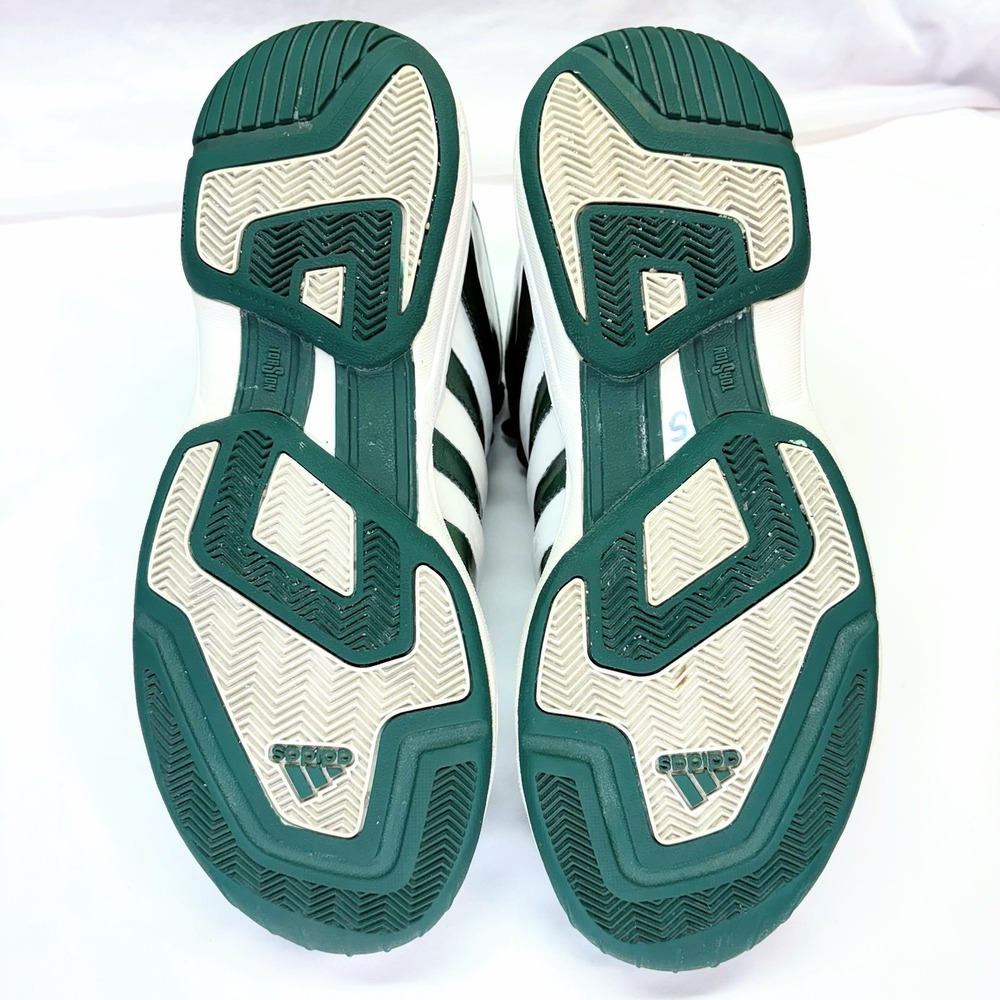VTG 2002 Adidas Pro Model Mid Basketball Shoes Men's US 11 Green Metallic Y2K - Picture 7 of 16